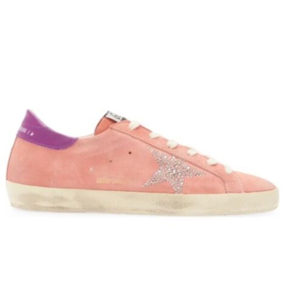 Golden Goose Super Star Classic Crystal Stud Star Sneaker 3588 - Retail $680